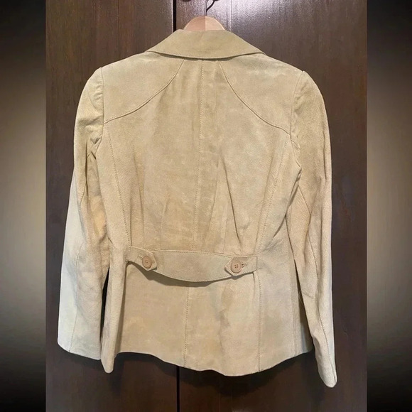 BRAZILIAN LEATHER jacket SPLIT END LTD Size 9 VINTAGE 80s - Picture 8 of 8